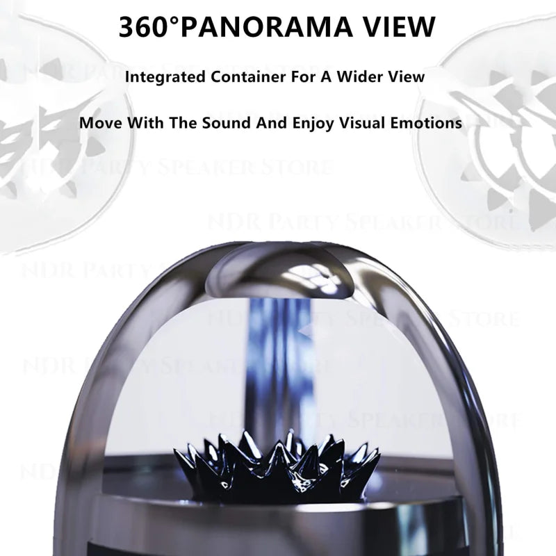 Venom Ferrofluid Altavoz Inalámbrico Bluetooth 5.0 con Subwoofer y Luces Ajustables